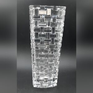 NEW Nachtmann Bossa Nova Slimline Vase 11" 28 cm 80727 Woven Made in Germany